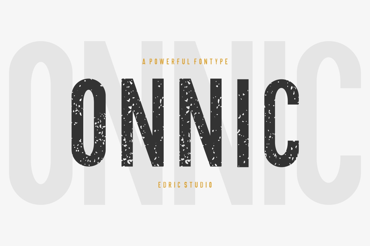 Пример шрифта ONNIC